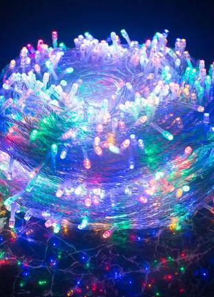 Гирлянда светодиодная xmas 500 led м-1 мультицветная rgb 30 метров