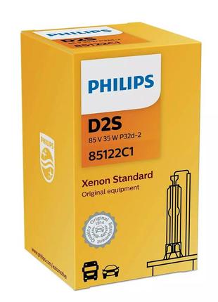 Ксеноновая лампа philips 85122vic1 d2s 85v 35w p32d-2 vision