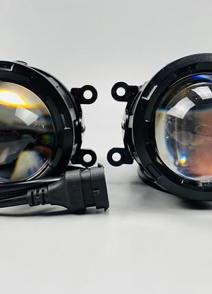 Автомобильные светодиодные фары противотуманные фары белый свет 6000k, фары-линзы автомобильные