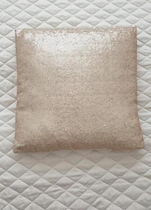 Подушка наволочка декоративна з паєтками