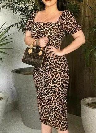Розпродаж сукня zara міді asos c леопардовим принтом5 фото