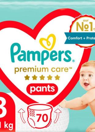 Підгузки pampers premium care pants midi розмір 3 (6-11 кг), 7...