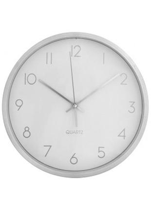 Настінний годинник economix promo titanium металевий, срібний ...