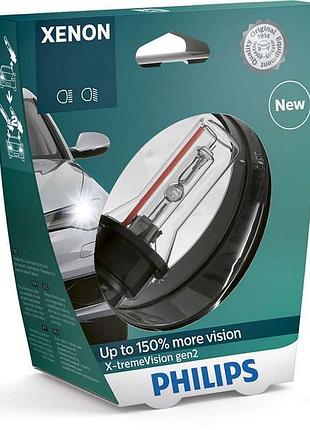 Ксеноновая лампа philips 85126xv2s1 d2r 85v 35w p32d-2 x-tremevision gen2 +20%