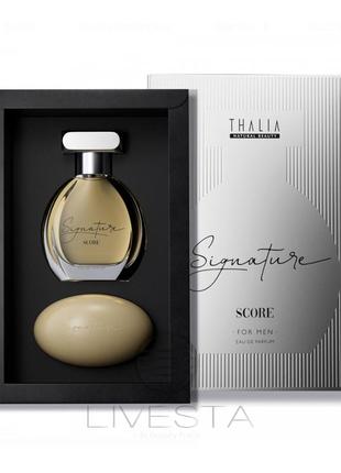 Чоловічий парфумерний набір edp+мило score thalia signature, 50 мл+100 г