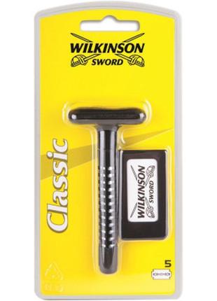 Бритва wilkinson sword classic double edge razor + 5 змінних л...
