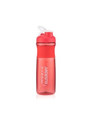 Пляшка для води ardesto smart bottle 1000 мл red (ar2204tr)