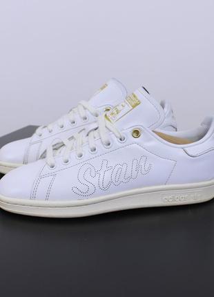 Женские кроссовки adidas stan smith gold metallic