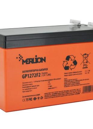 Батарея к ибп merlion 12v-7.2ah premium (gp1272f2premium)