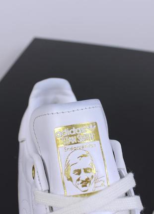 Жіночі кросівки adidas stan smith gold metallic4 фото