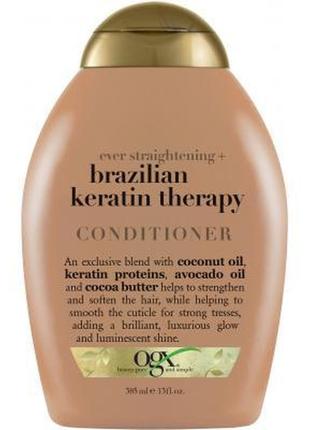 Кондиціонер для волосся ogx brazilian keratin smooth для зміцн...