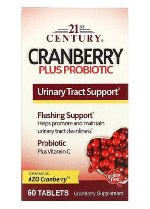 Трави 21st century журавлина з пробіотиком, cranberry plus pro...