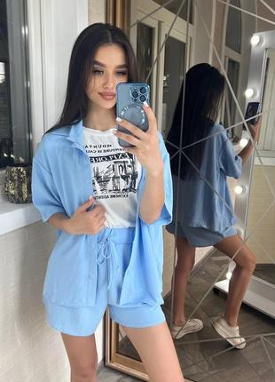 Костюм рубашка шорты