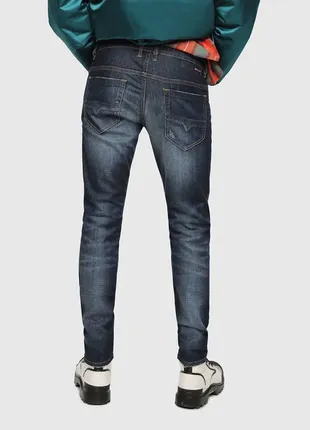 Стильные оригинальные джинсы diesel thommer 087an stretch slim-skinny blue jeans2 фото