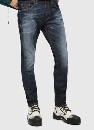 Стильні оригінальні джинси diesel thommer 087an stretch slim-skinny blue jeans1 фото