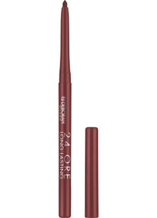 Олівець для губ deborah 24ore long lasting 06 — brown (8009518...