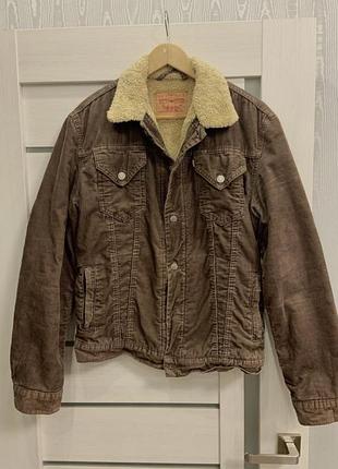 Шерпа джинсовка куртка вельветовая levis levi’s