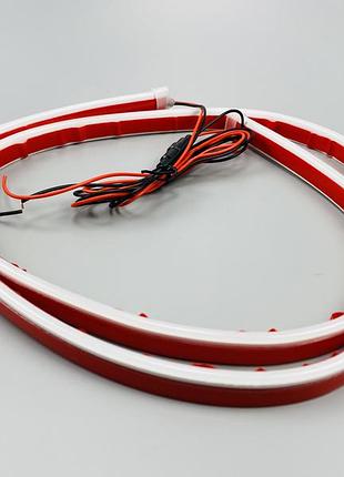 Стрічка led додаткового підсвічування фар гнучка світлодіодна смуга освітлення денні ходові вогні