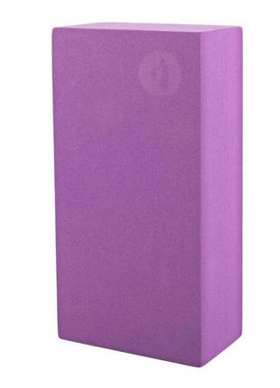 Блок для йоги asana brick фіолетовий від bodhi 22x11x6.6 см3 фото