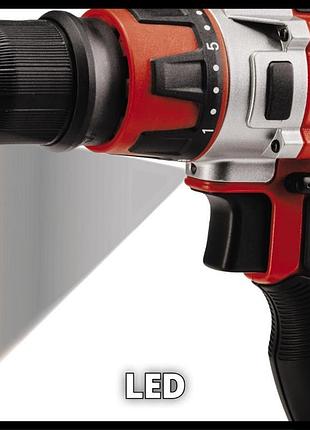Дриль акумуляторна einhell te-cd 12/1 3x-li (4513595) 6