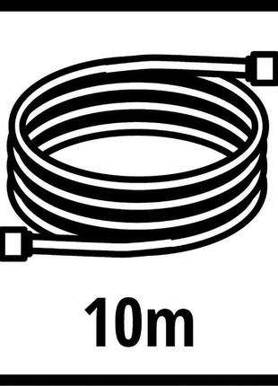 Шланг високого тиску einhell 10 м, внутрішній діаметр 6 мм (41... 2