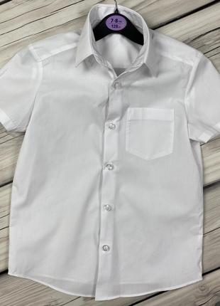 Новару рубашка сорочка біла хлопчик короткий рукав 110-116см5-6р george