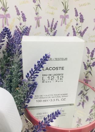 Eau de Lacoste lacoste l.12.12 blanc туалетна вода чоловіча, 100 мл (тестер)3 фото