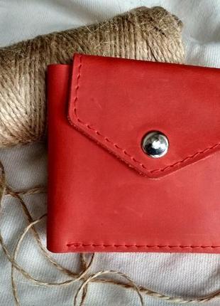 Шкіряний гаманець "pretty" ручної роботи, гаманець з гравіюван...5 фото