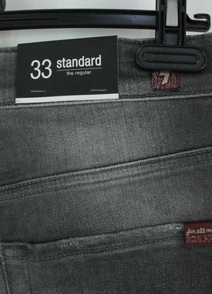 Качественные брендовые джинсы 7 for all mankind standart the regular gray jeans8 фото