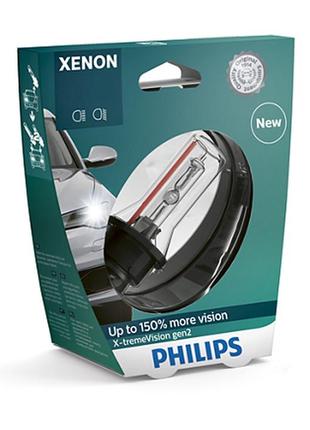 Ксеноновая лампа philips 42403xv2s1 d3s 42v 35w pk32d-5 x-tremevision gen2 +150%