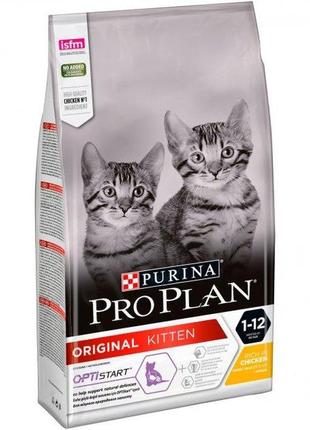 Pro plan original kitten сухий корм для кошенят із куркою 400 г