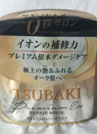 Маска преміум для волосся відновлювальна shiseido tsubaki premium repair mask, 180 г.2 фото