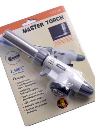 Газовий пальник з п'єзопідпалом master torch ws-516c оригінал ...