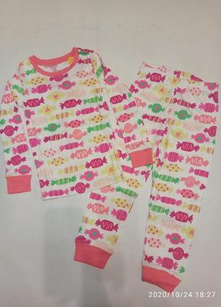 Пижама для девочки хлопковая коттон трикотажная