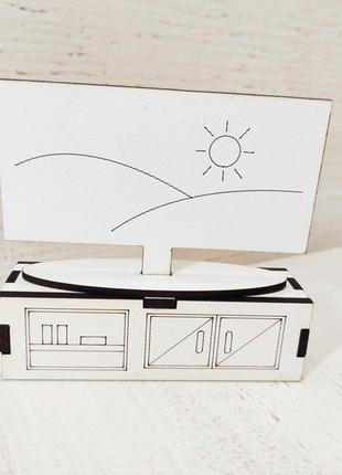 Меблі для ляльки lol . тумба з телевізором..