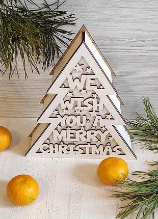 Новорічна коробка для цукерок, коробки для подарунків merry ch...