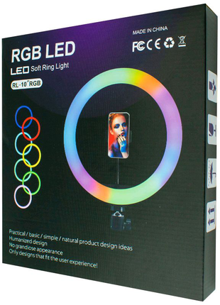 Кільцева led лампа rgb mj-26