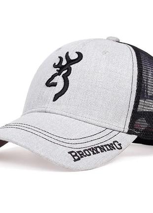 Бейсболка із сіткою browning сіра