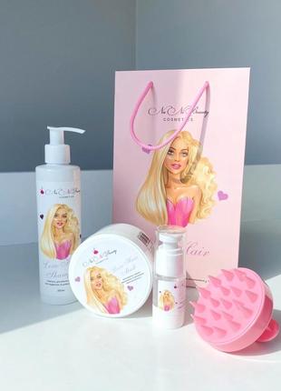 Набір love для реконструкції та розгладження волосся + щітка nani beauty