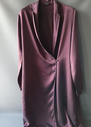 La perla silk robe bordeux шелковый халат