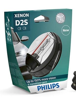Автолампи ксенон philips 85122xv2s1 d2s 85v 35w p32d-2 x-tremevision gen2 +150%