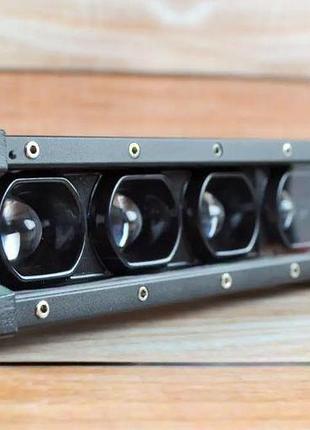 Led балка люстра с светотеневой границей, на кенгурятник (29см) 72watt (ближний желтый + дальний белый)