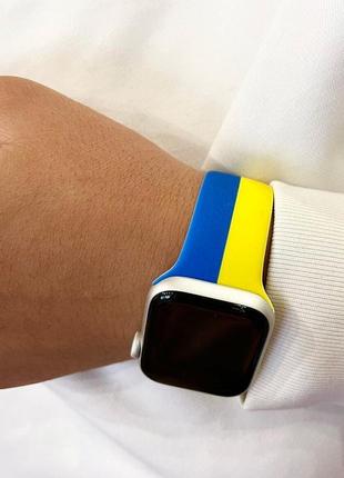 Ремінець силіконовий для apple watch 38 ⁇ 40 ⁇ 41 mm large siz...