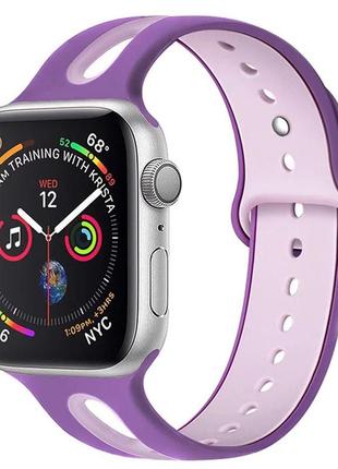 Ремінець силіконовий line 2 colors для apple watch 38 ⁇ 40 mm ...