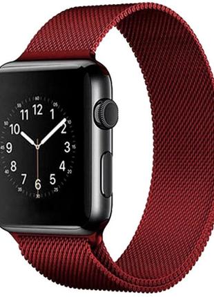 Ремінець металевий milanese loop apple watch 38 ⁇ 40 mm 14_bur...