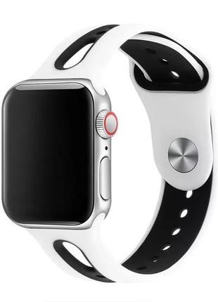 Ремінець силіконовий line 2 colors для apple watch 38 ⁇ 40 mm ...