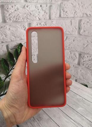 Чохол силікон xiaomi mi 10, mi 10 pro червоний матовий