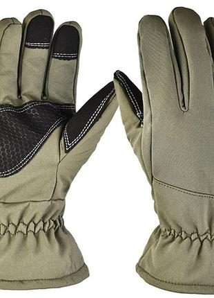 Водонепроникні рукавички на флісі 1 olive xl