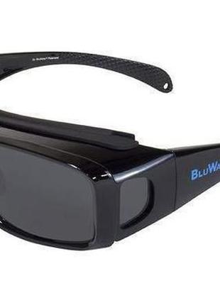 Окуляри поляризаційні bluwater flip-it polarized (gray) чорні1 фото