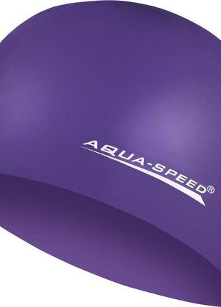 Шапка для плавання aqua speed ​​mega 100-09 фіолетовий уні osf...